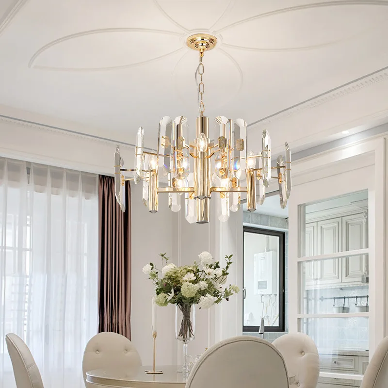 

Хрустальная люстра для гостиной в стиле постмодерн, люстра в роскошном стиле, светильник для спальни, ресторана