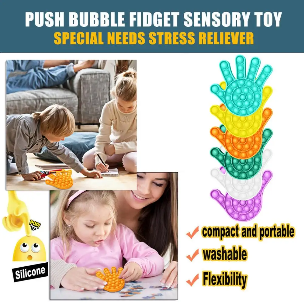 

Push s Bubble Sensory Toy Autism Needs Squishy Stress Reliever Toys Adult Kid Funny Anti-stress s It Reliver Stress