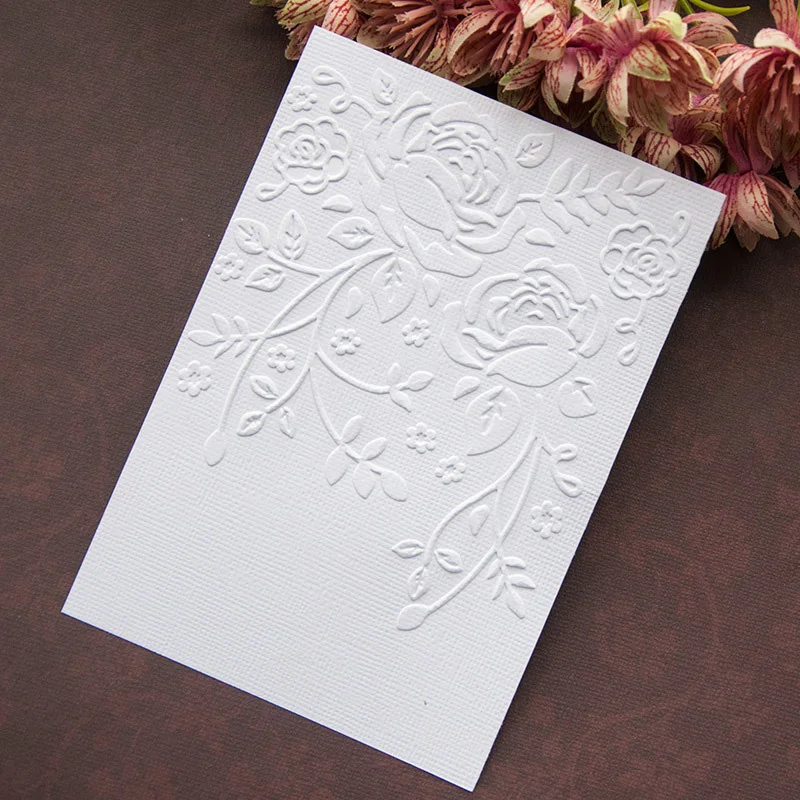 

Flower Leaves Textured Plastic Embossing Folders for card making Template Dies Scrapbooking Paper Craft Supplies embosser DIY