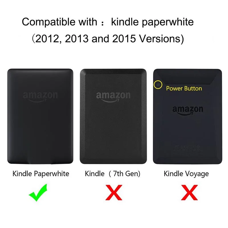 Тонкий Магнитный смарт чехол для Amazon Kindle Paperwhite 1 2 3 6 0 дюйма из искусственной кожи