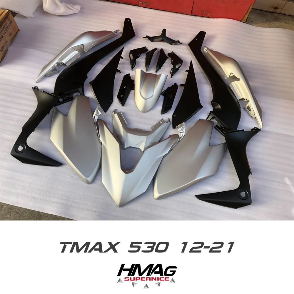 

Для Yamaha TMAX 530 2012-2022 TMAX 560 12 14 16 18 20 корпус обтекателя мотоцикла ABS впрыска TMAX обтекатель матовый белый