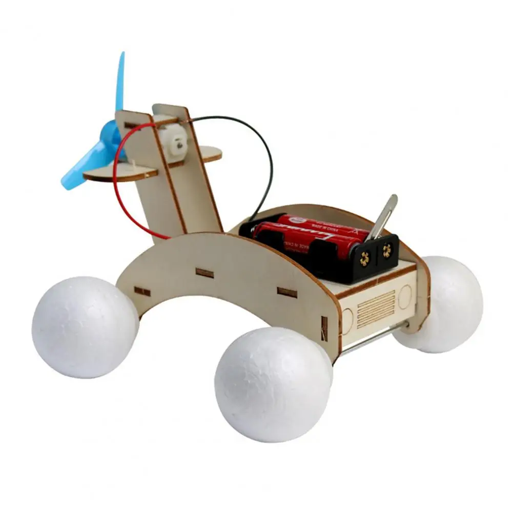 

Wooden Electric Car Toys Amphibious Science Wooden DIY Stem Vehicle for Kids