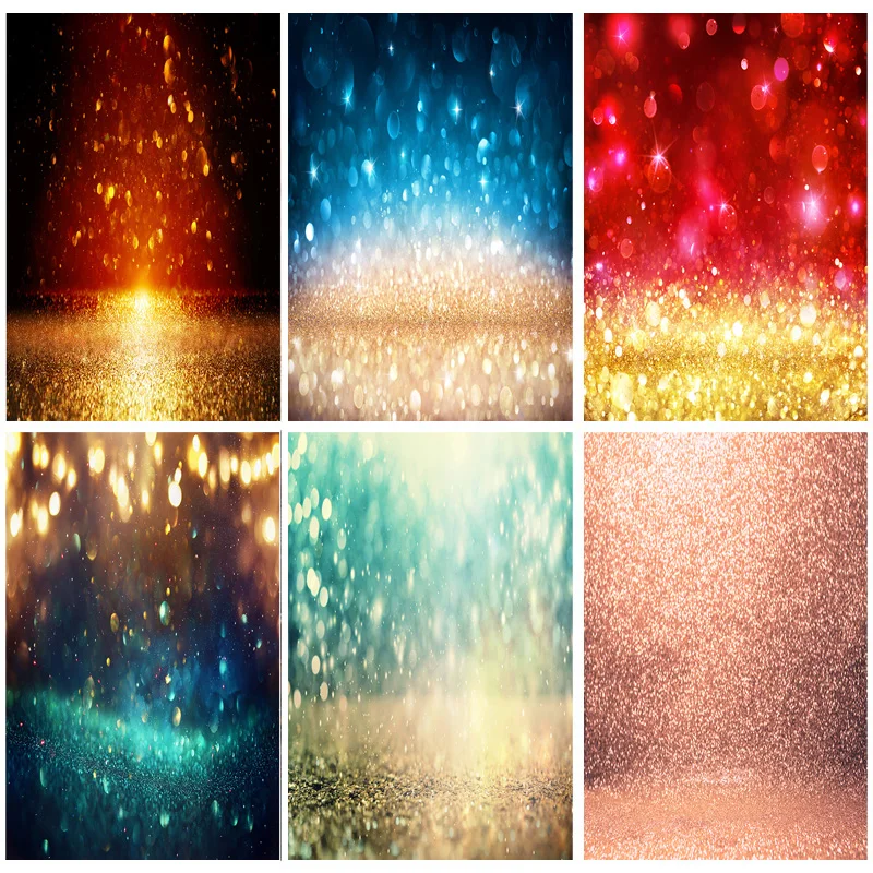 

SHENGYONGBAO Art Fabric Photography Backdrops Prop Glitter Facula Light Spot Theme Photography Background GBT-01