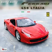 458 italia manufacturer authorized simulation alloy car crafts decoration collection tools metal poster plate