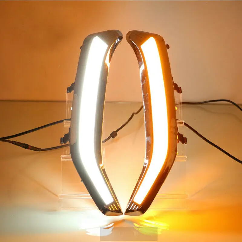 

for Subaru Forester 2013-2016 LED DRL Daytime Running Lights Bumper Fog Light Driving Lamp