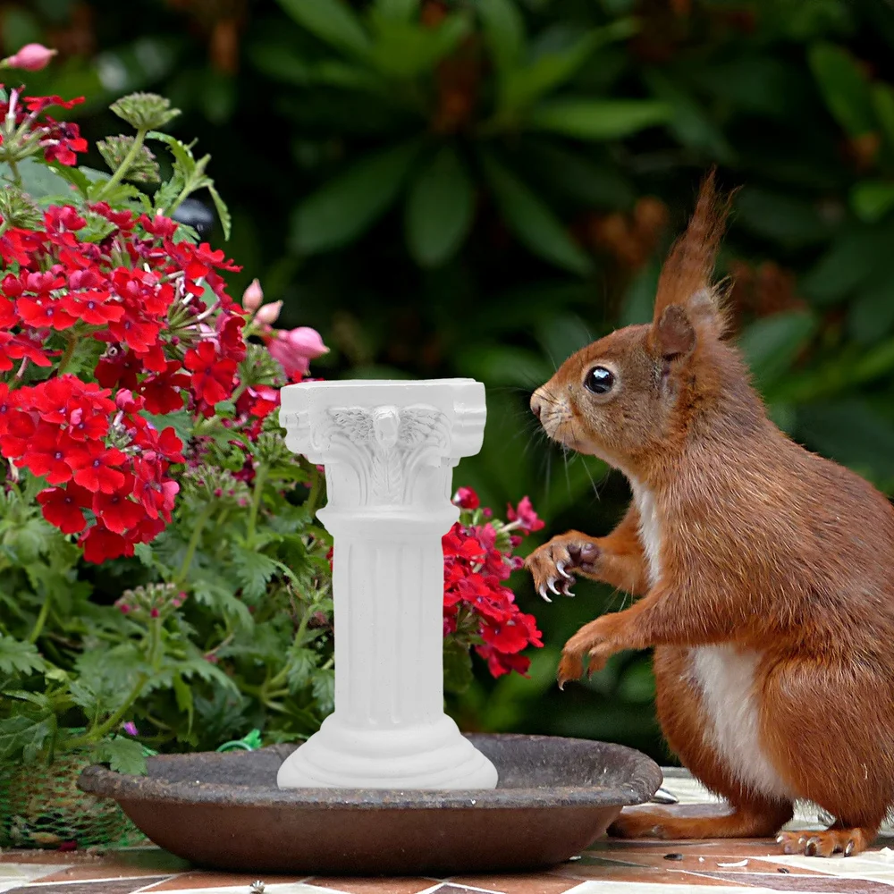 

2Pcs Roman Column Angel Design Ornaments Creative Sand Table Accessories (White)