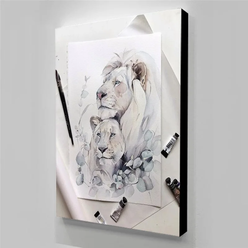 Настенный художественный постер картина живопись Лев таблицы украшения росписи