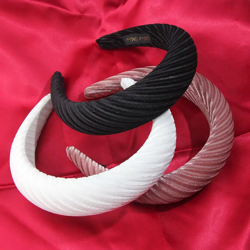 Flatfoosie Thick Velvet Women Headbands Hair Accessories Head Band Fashion Headwear 4CM Wide High Quality Hairbands For Woman | Украшения и