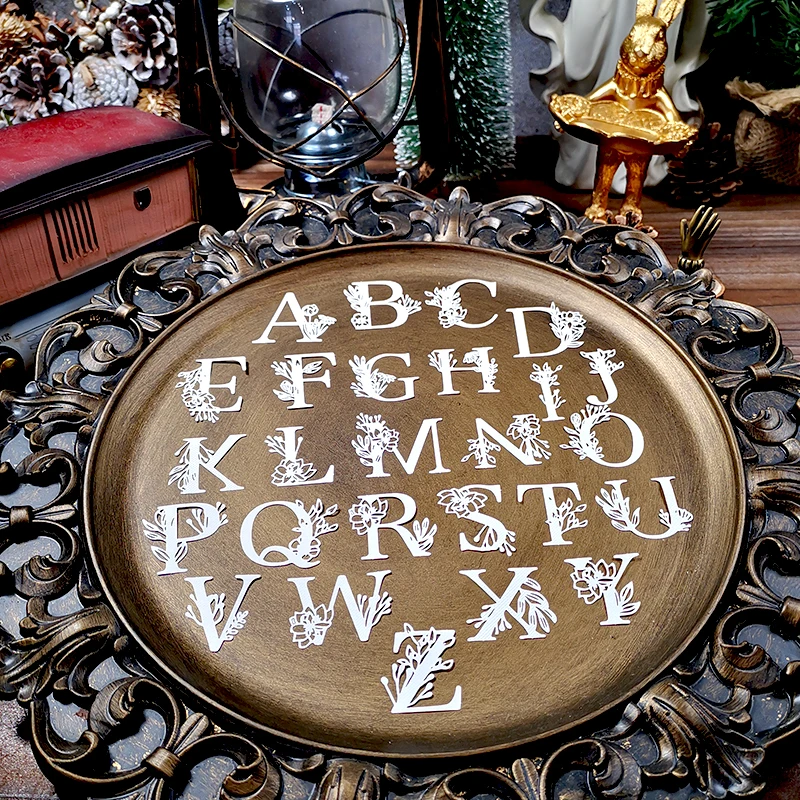 

Panalisacraft 26pcs White Lace letters alphabet paper For DIY Scrapbooking/Card Making/Kids Fun Decoration Supplies