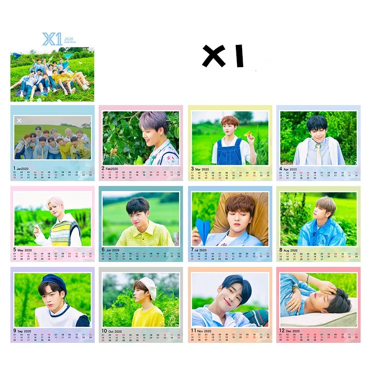 [MYKPOP]~ 2020 Новинка ~ X1 календарь оригинальные фотографические коллекция фанатов KPOP