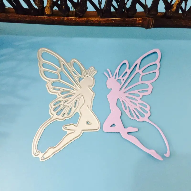 Прямая поставка Фея бабочек металлические Вырубные штампы искусственная