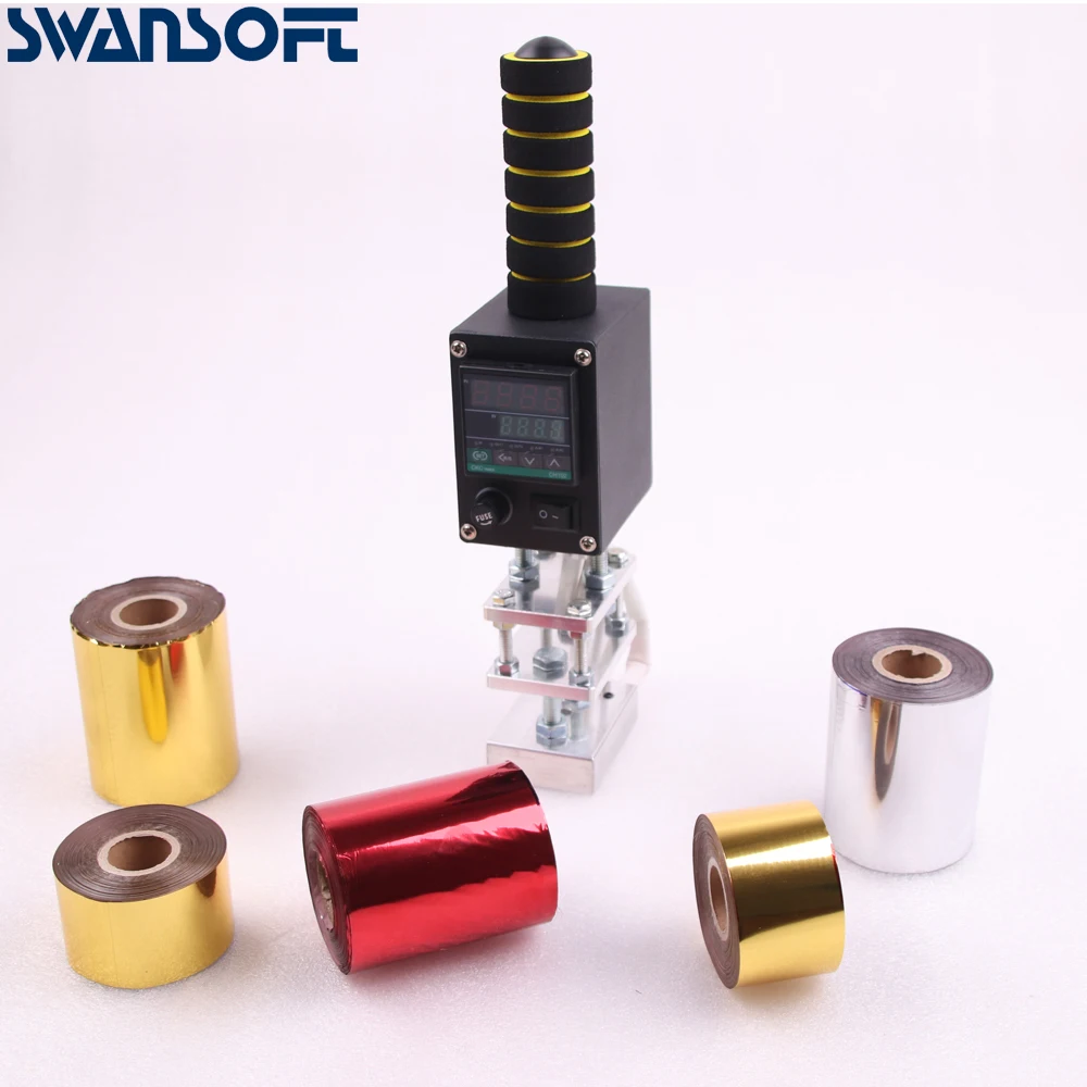 SWANSOFT Diy Портативный Пользовательский логотип машина для штамповки кожи 500 Вт 220