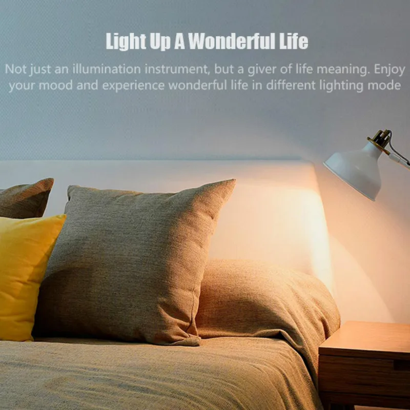 Оригинальная умная Белая светодиодная лампа Xiaomi Mijia E27 Mi Light APP WiFi дистанционное