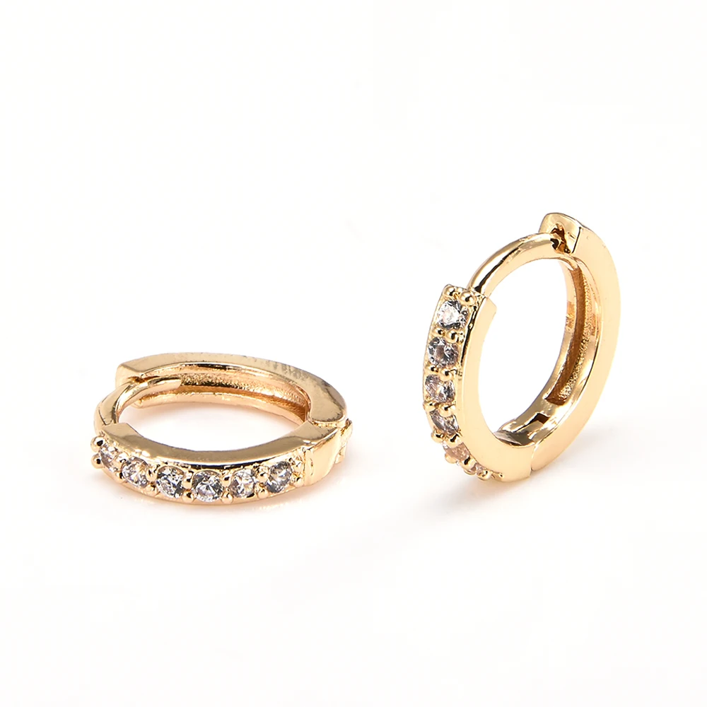 Новые модные женские серьги гвоздики для хряща с золотым наполнителем полые