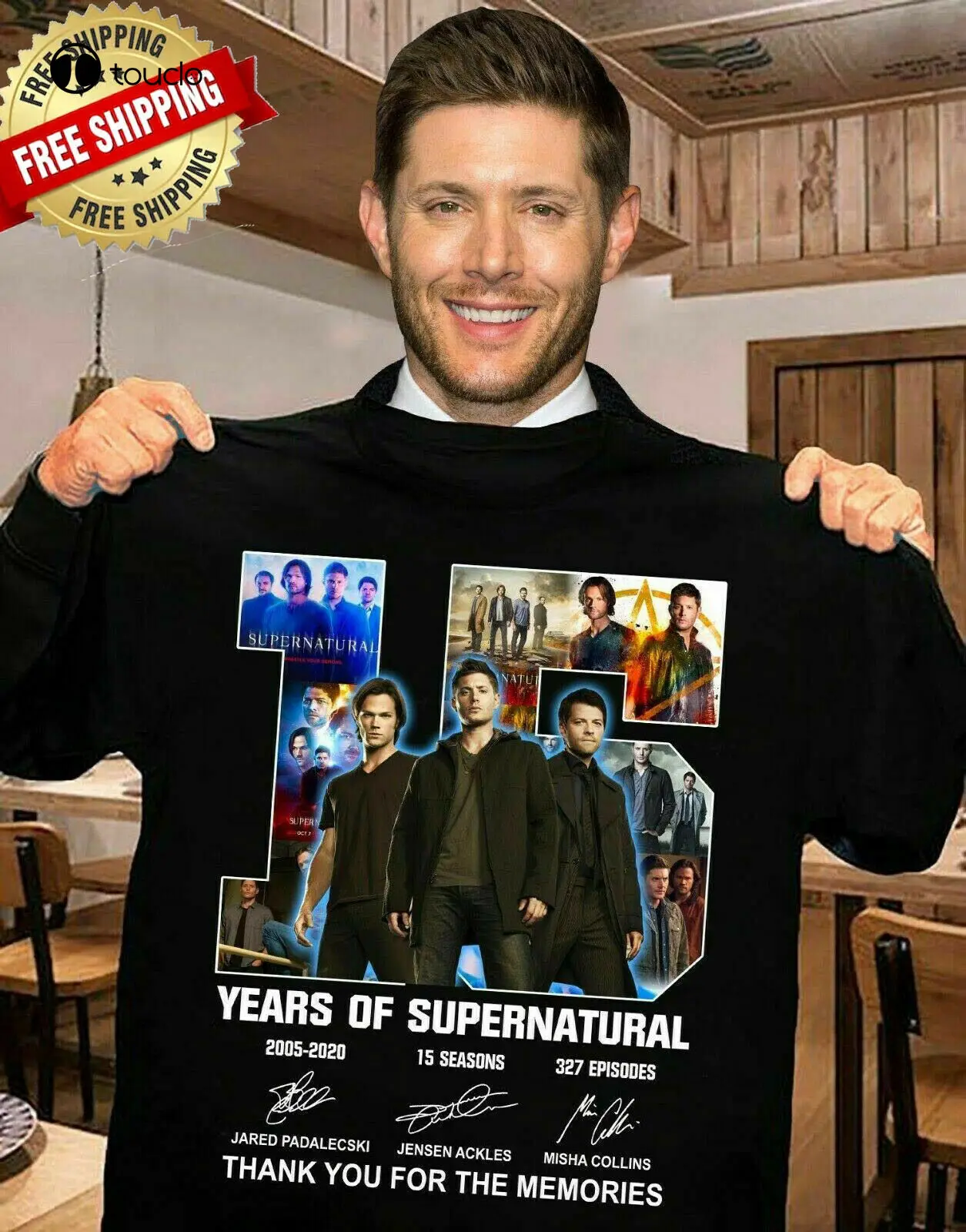 

15 лет сверхестественности-Спасибо за воспоминания 10 рубашек мужские спортивные рубашки и футболки