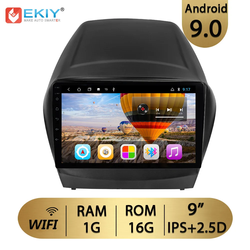 9inch 1G 16G no4G Ekiy " ips Android 9,0 не 2 Din Автомобильный мультимедийный плеер авторадио стерео для hyundai IX35 2010- gps навигация MP3 MP4 MP5 - Цвет: 9inch 1G 16G no4G