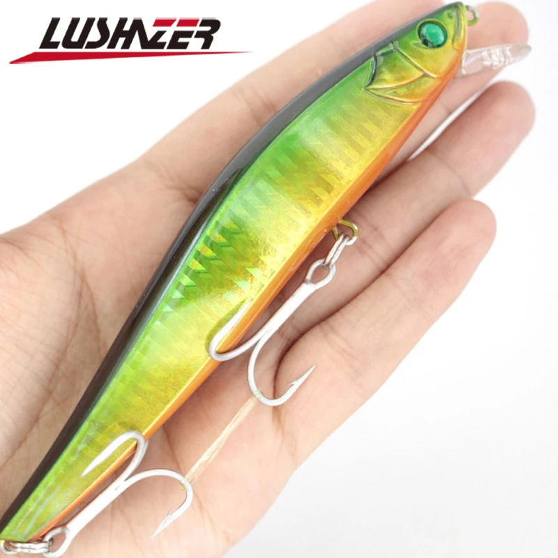2017 новое поступление LUSHAZER minnow рыболовная приманка 130 мм/25 г 115 мм/16 пластиковые