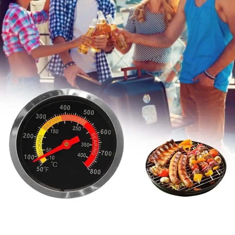 

New Stainless Steel BBQ Thermometers Bimetal Oven Scale Thermometer Household Barbecue Oven Thermometer Tools 50-400 100-800F