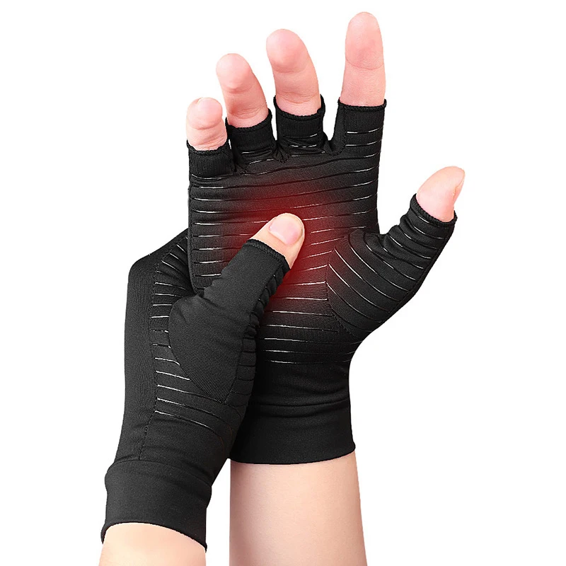 1 Pair Gloves Hand Joint Half Finger Anti-slip For Womens Mens Non-slip Training Half-finger | Аксессуары для одежды