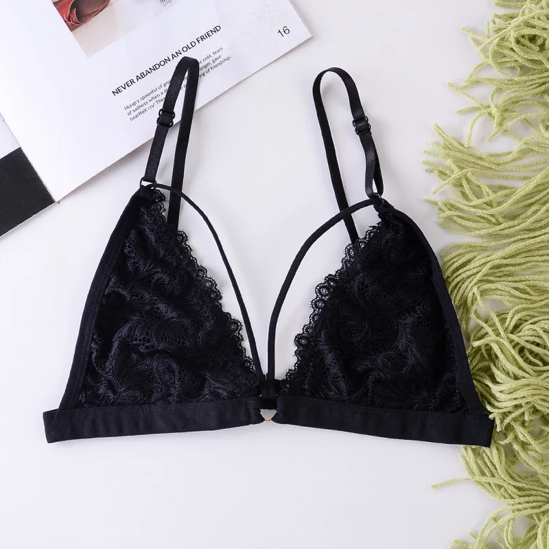 Бюстгальтер женский бесшовный с цветочным кружевом без косточек | Женская одежда