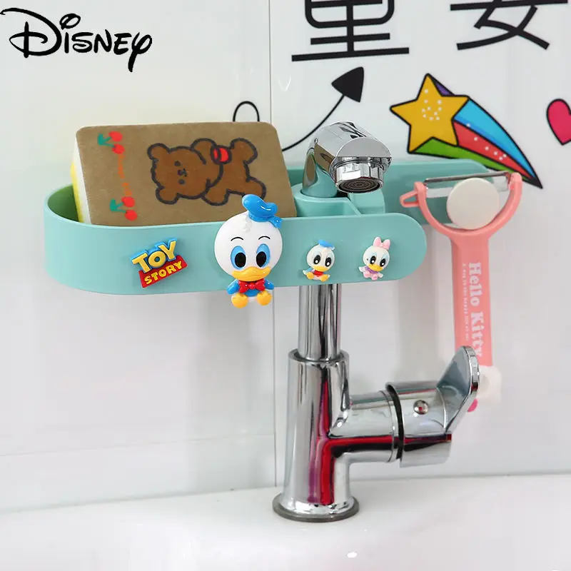 

Disney Cartoon Mickey Mouse Cute Creative Personality Multifunctional Kitchen Faucet Rack Sink Drain Storage Rack Hook