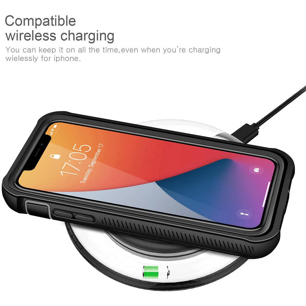 

360 Full Body Screen Protector Transparent Case For iPhone 12 Pro Max Mini 11 Xs X Xr 6 6S 7 8 Plus SE2 Shockproof Phone Cover