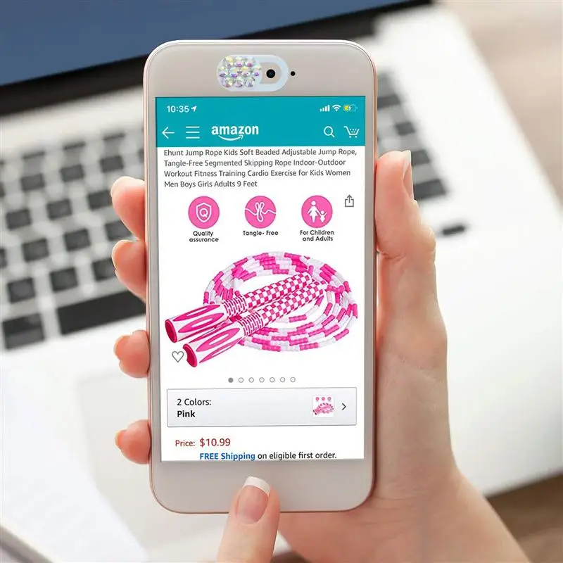 4 предмета в комплекте 3 Стразы веб камера затвора ползунок пластиковая крышка