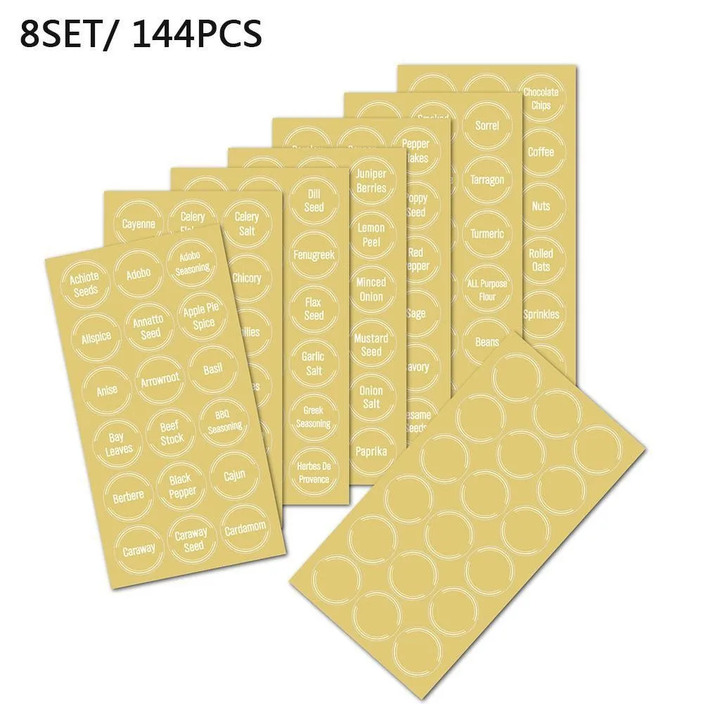 

8 листов/набор, прозрачные водостойкие этикетки для пищевых продуктов, 135x255 мм
