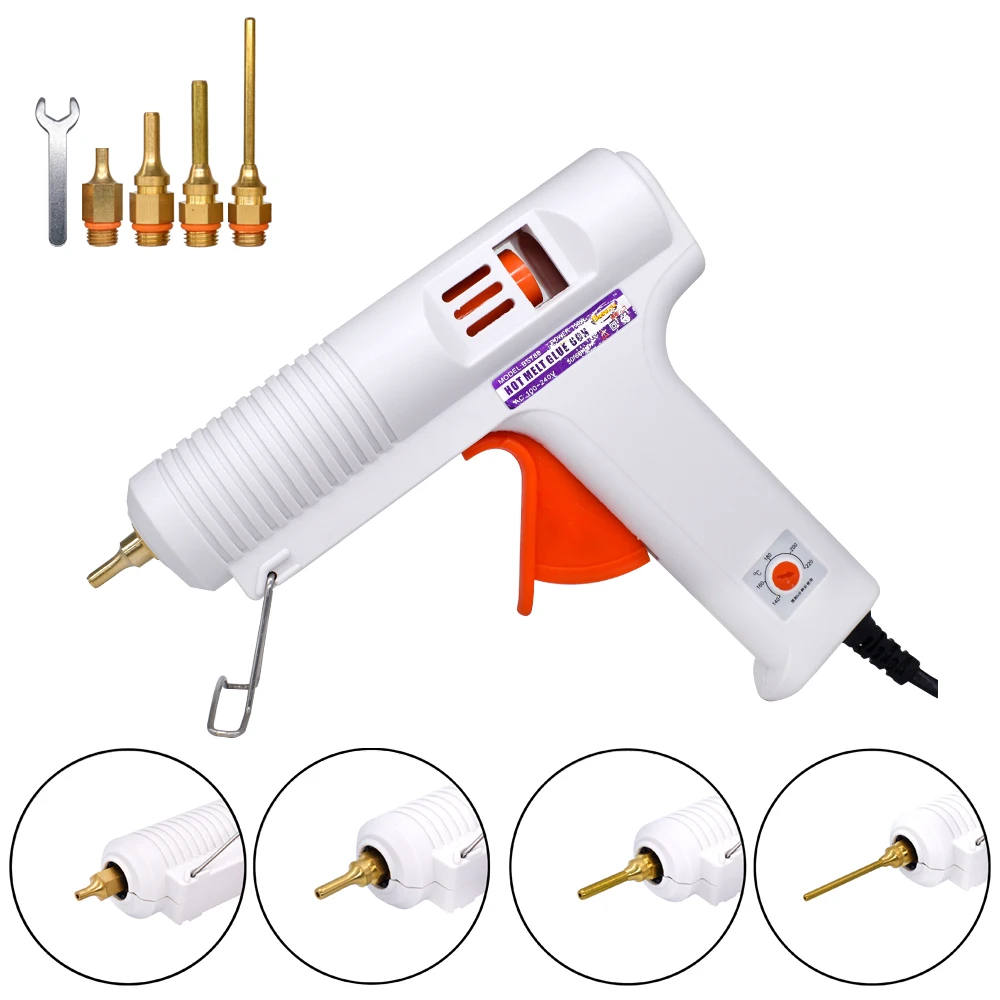 

150W 100W EU Plug Hot Melt Glue Gun Professional High Temperature Adjustable Graft Repair Tool Electric Heat Gun DIY Thermo Tool