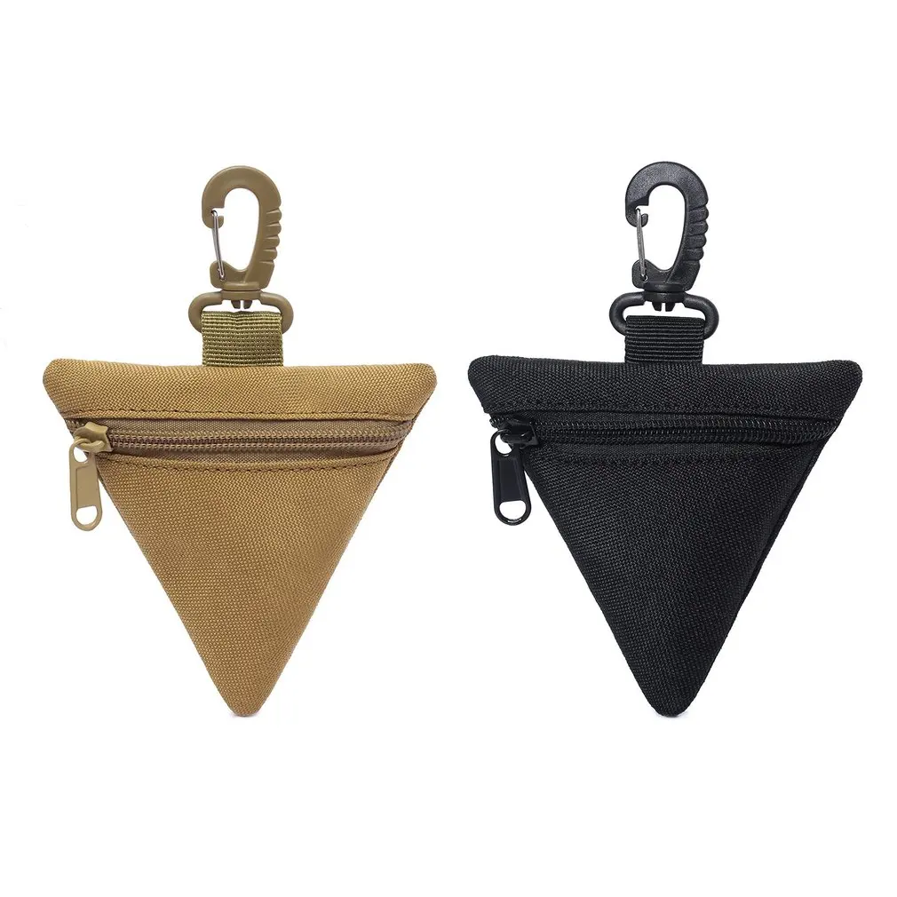 

Mini Tactical Wallet Coin Key Purse Military EDC Pack Small Earphone Pouches Outdoor Triangle Waist Bag Hunting Bag