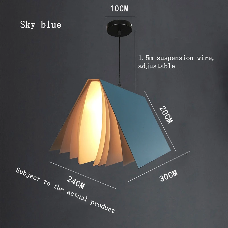 Новый креативный дизайн светодиодный Кулон Книга свет современное вдохновение