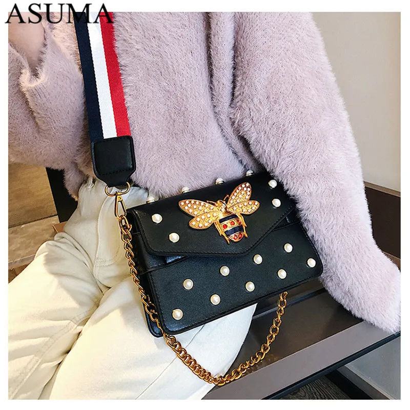 2019 брендовая дизайнерская женская сумка на плечо с цепью ремешке Дамские кожаные