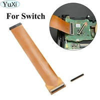 yuxi for nintend switch replacement lcd touch screen socket connector plug repair part for nintend ns nx flex cable clip ribbon