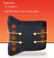 magnetic lumbar abdominal back brace support belt far infrared compression breathable trimming waist tummy blood circulation