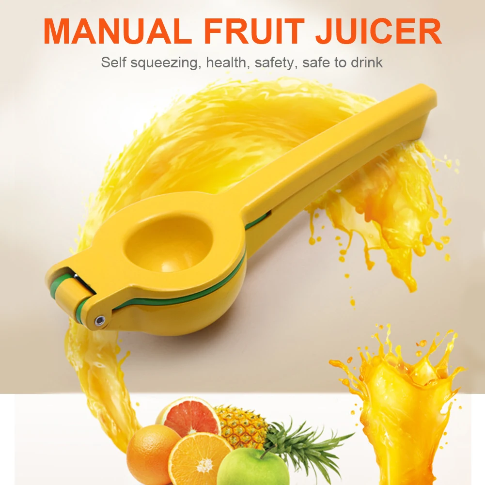 

Vegetable Multifunction Home Kitchen Manual Citrus Juicer Hand Press Aluminium Alloy Lemon Portable Ergonomic 2 In 1 Fruit Maker
