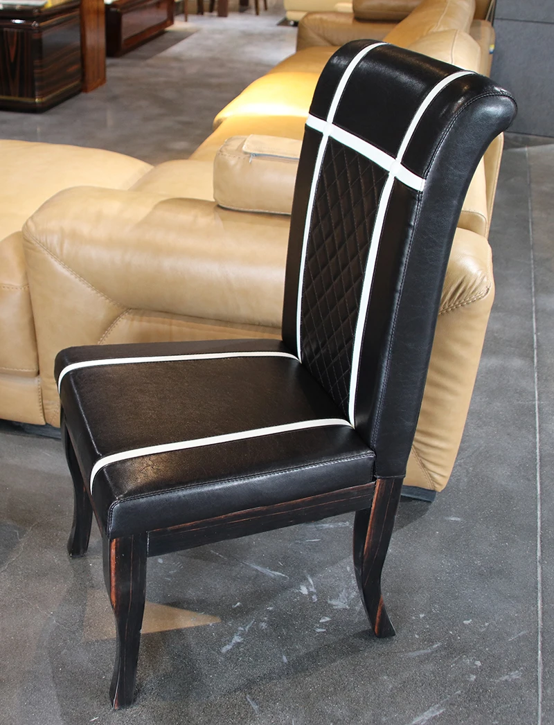 Dining Chair Топ мебель современный 4 6 8 мест Мраморный Топ твердый деревянный обеденный столик Лидер продаж в малайзии - Цвет: Dining Chair