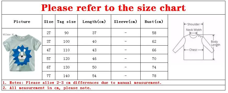 Детская летняя футболка для мальчиков с короткими рукавами и принтом льва
