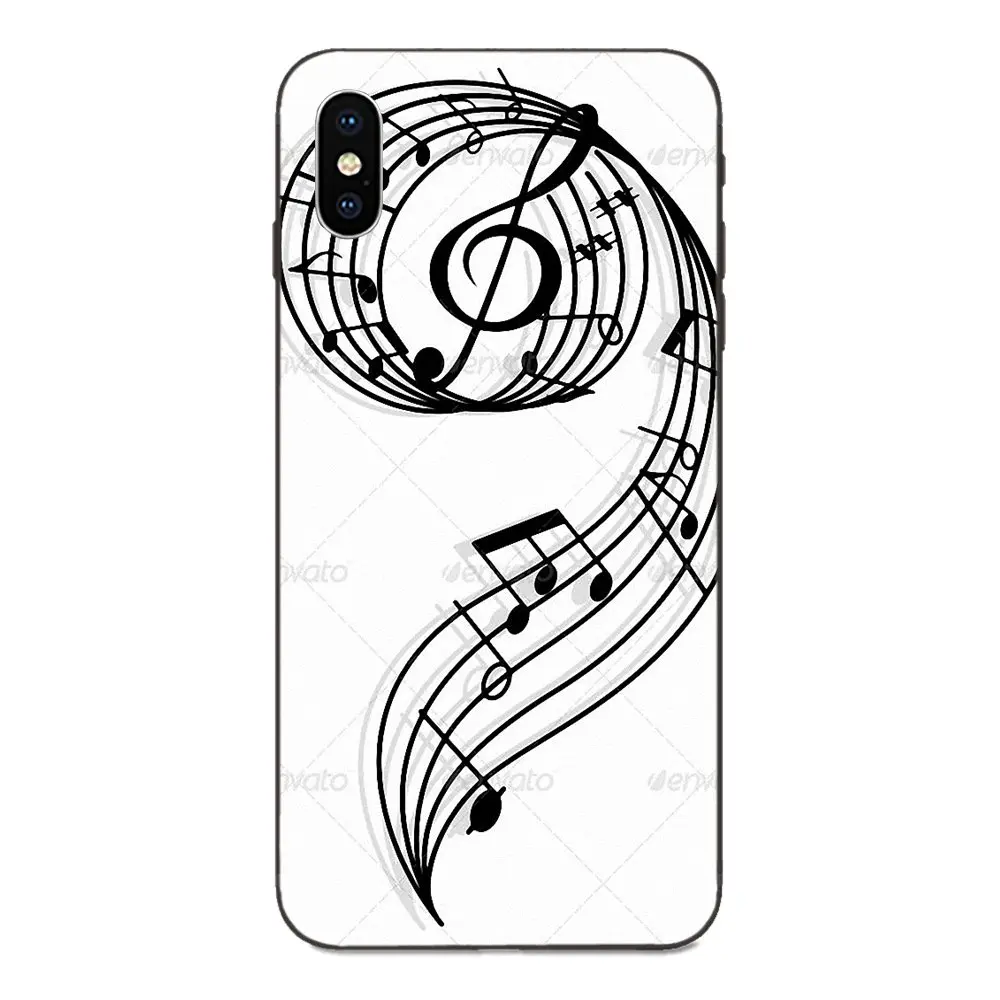 Клавиши Скрипичный ключ музыкальные ноты для Huawei Mate 9 10 20 P8 P9 P10 P20 P30 Lite Mini Play Pro P smart