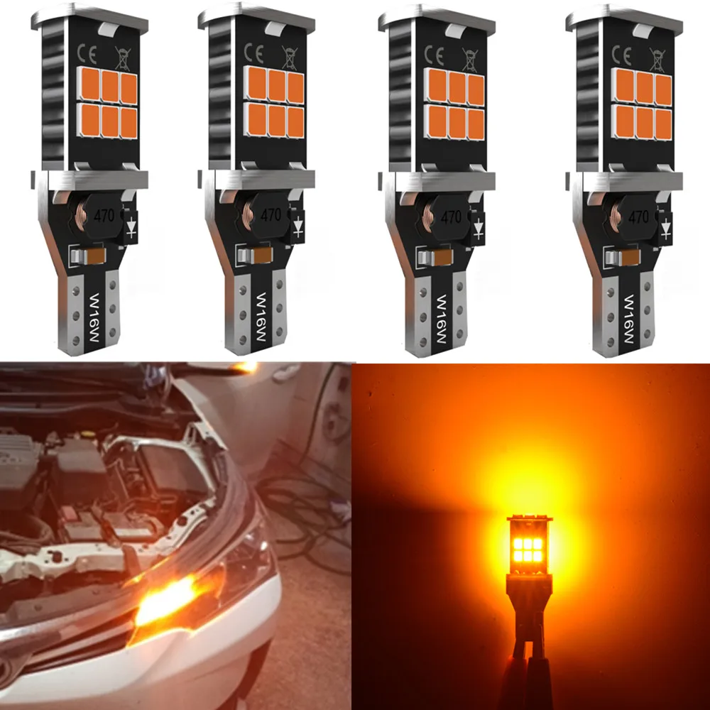 

Superior LED T15 W16W Car Auto Canbus Reversing Lamps Stop Light Back up Lights Reverse Bulb for VW golf 4 audi a3 8p citroen c4