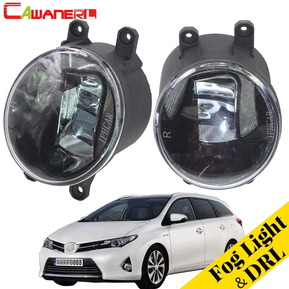 Cawanerl 2 шт. автомобиль аксессуары светодиодный противотуманный фонарь светильник