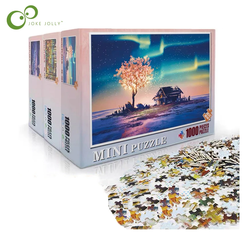 Пазлы с картинками 1000 деталей деревянные сборные мини пазлы игрушки для взрослых