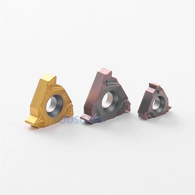 

YOUSCARD 10Piece Thread turning tool carbide inserts lathe lathe tools metal lathe tools 16IR1.0ISO 16IR2.0ISO 16ER1.0ISO