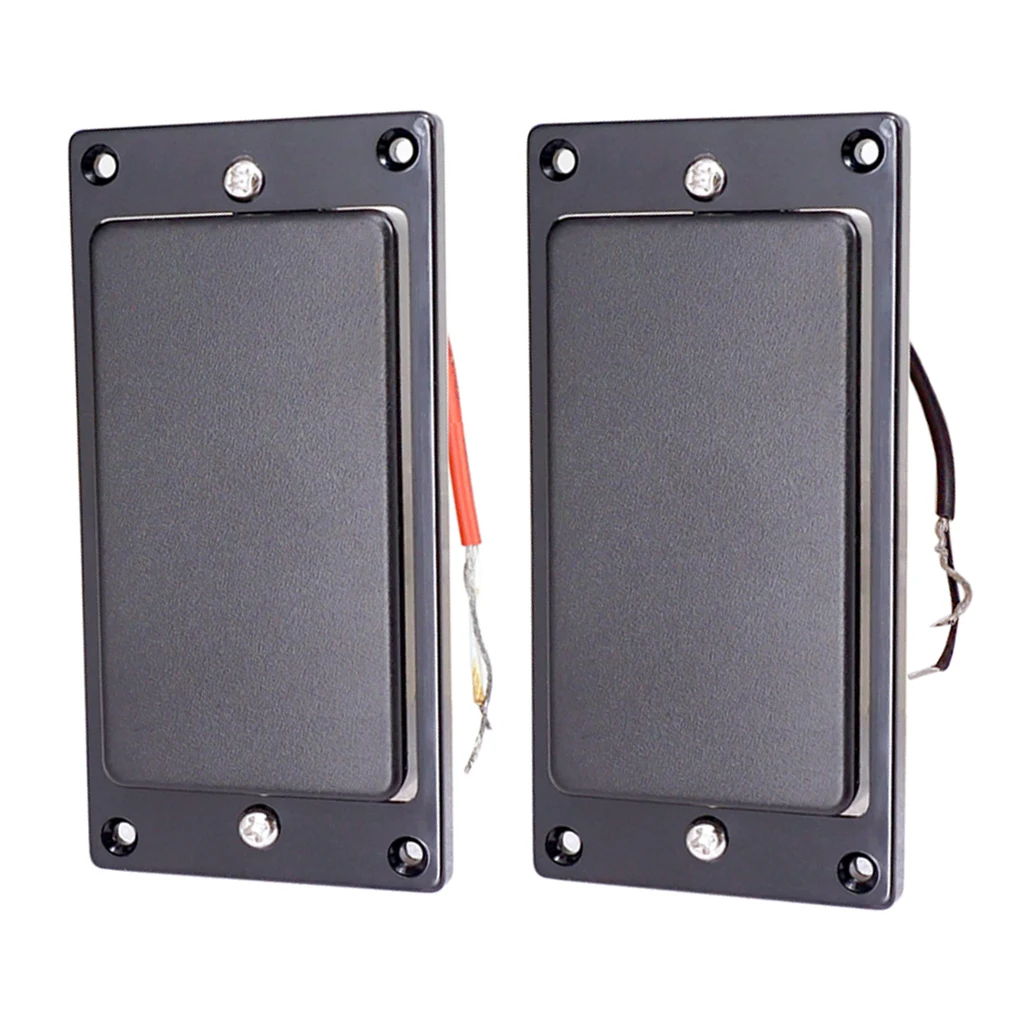 Черные двойные катушки Humbucker Пикап запечатанный Монтажное кольцо для 6-струнных