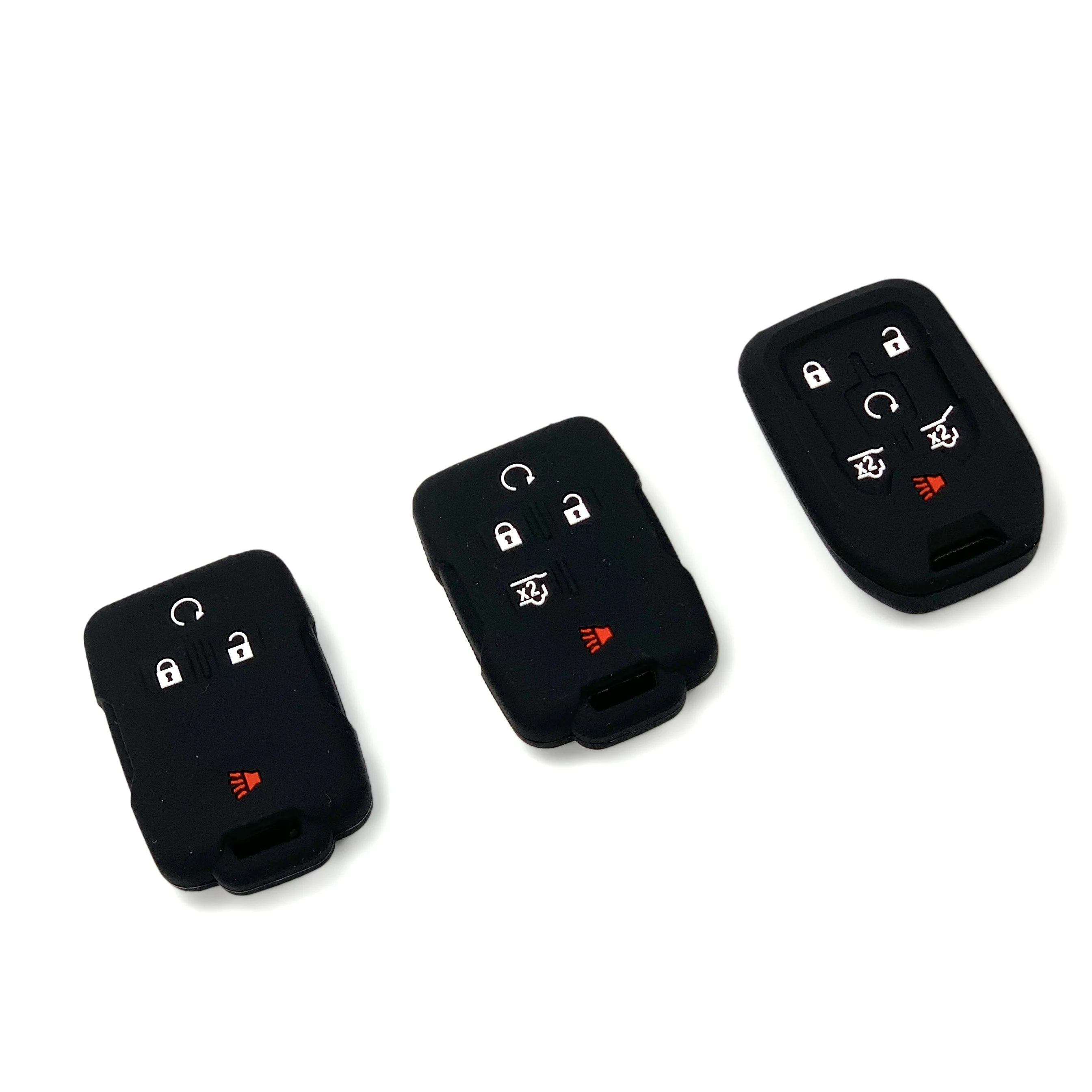 Силиконовые автомобильные аксессуары чехол для ключей Chevrolet Silverado Suburban Tahoe Colorado GMC