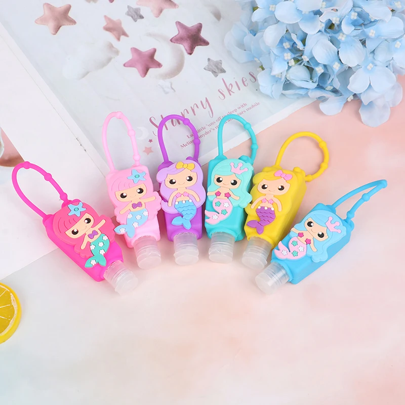 30ml Embossed Cute Colored Cartoon Owl Shape Silicone Mini Hand Sanitizer Detachable Cover Travel Portable Refillable Bottle | Дом и сад