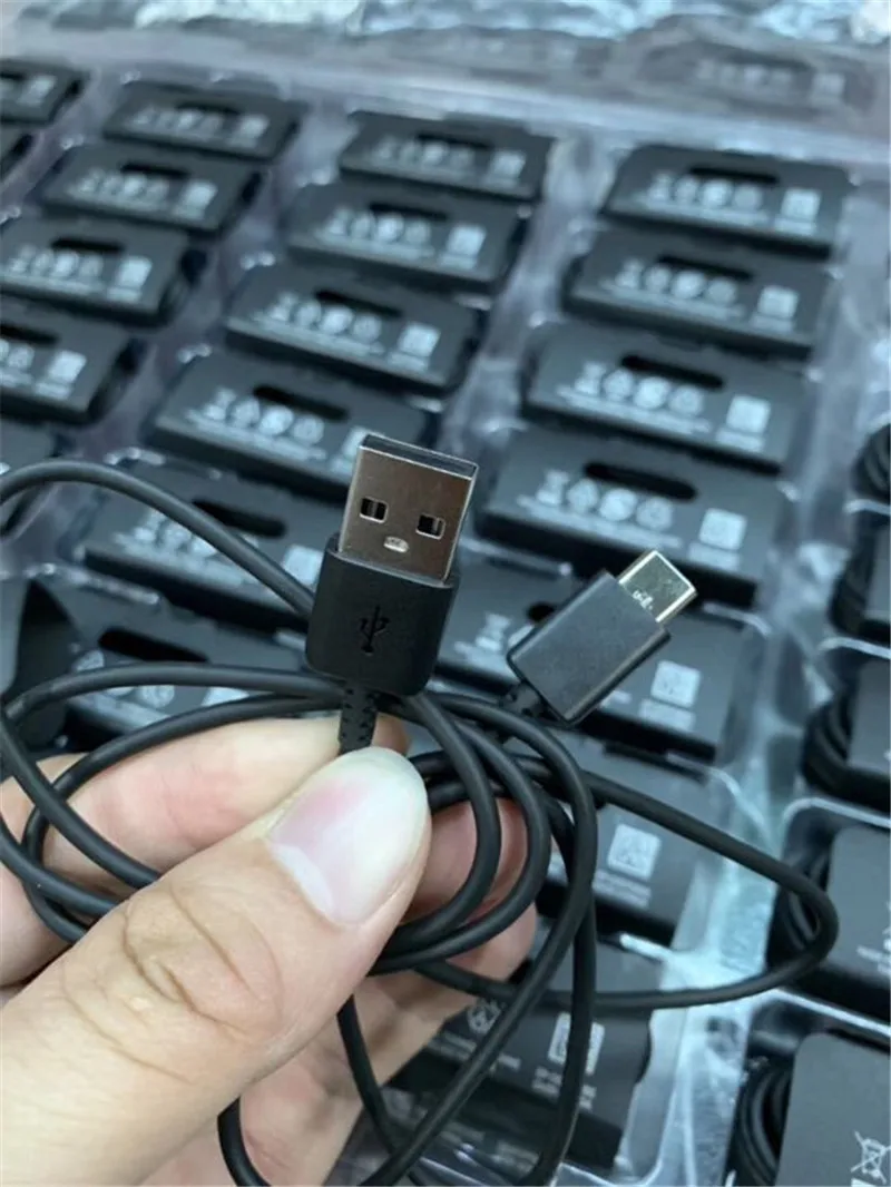 10 шт./лот оригинальный качественный USB кабель для Samsuang s10/s10 plus note 10 type c кабель для быстрой зарядки - изображение