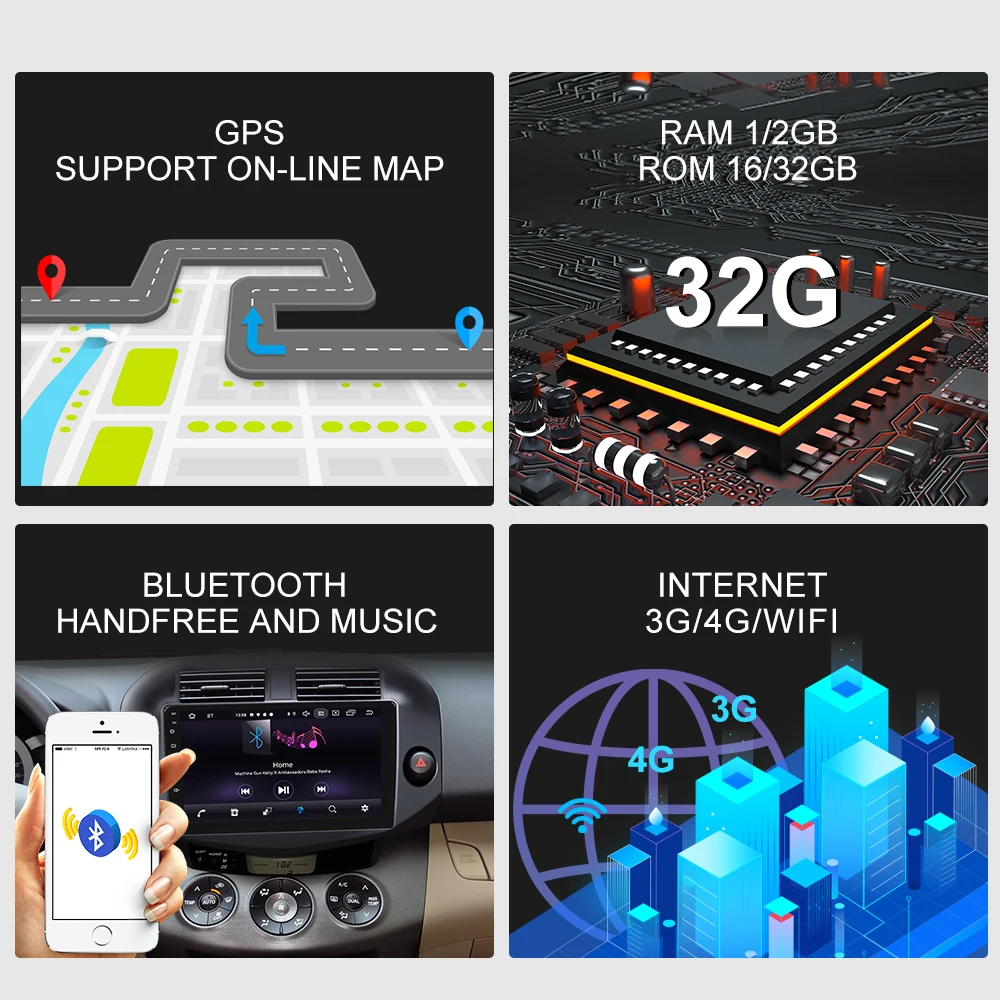 ISUDAR автомобильное радио для Toyota RAV4 2005 2006 2008 2009-2012 2 din Android 9 Авторадио Мультимедиа