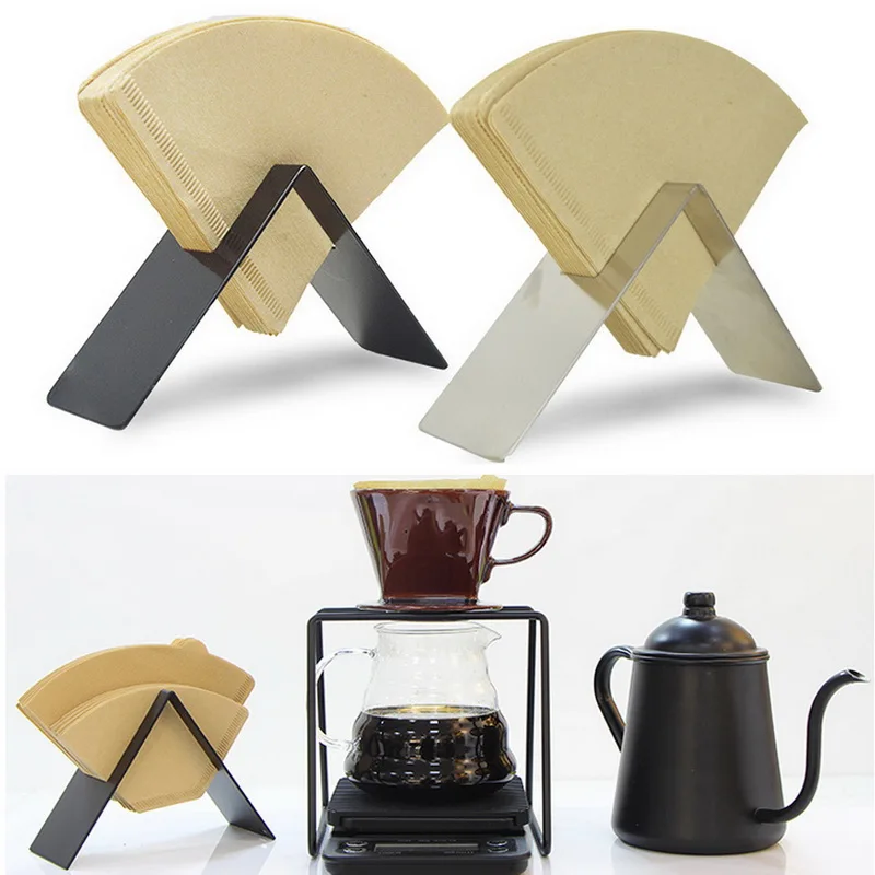 Деревянный кофейный фильтр держатель для бумаги стойка хранения декоративный