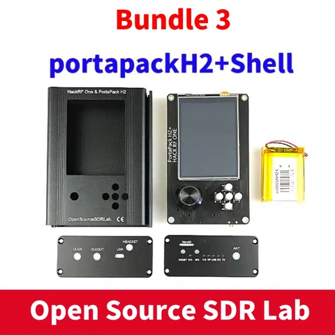 Новый Собранный HackRF Portapack H2 HackRF One 1 МГц до 6 ГГц SDR с Mayhem 2.0.0 прошивка фонарик