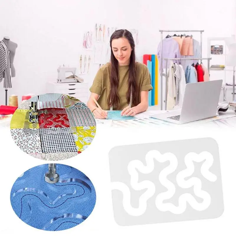 Линейка для домашней швейной машинки шаблон вышивки мячей инструмент